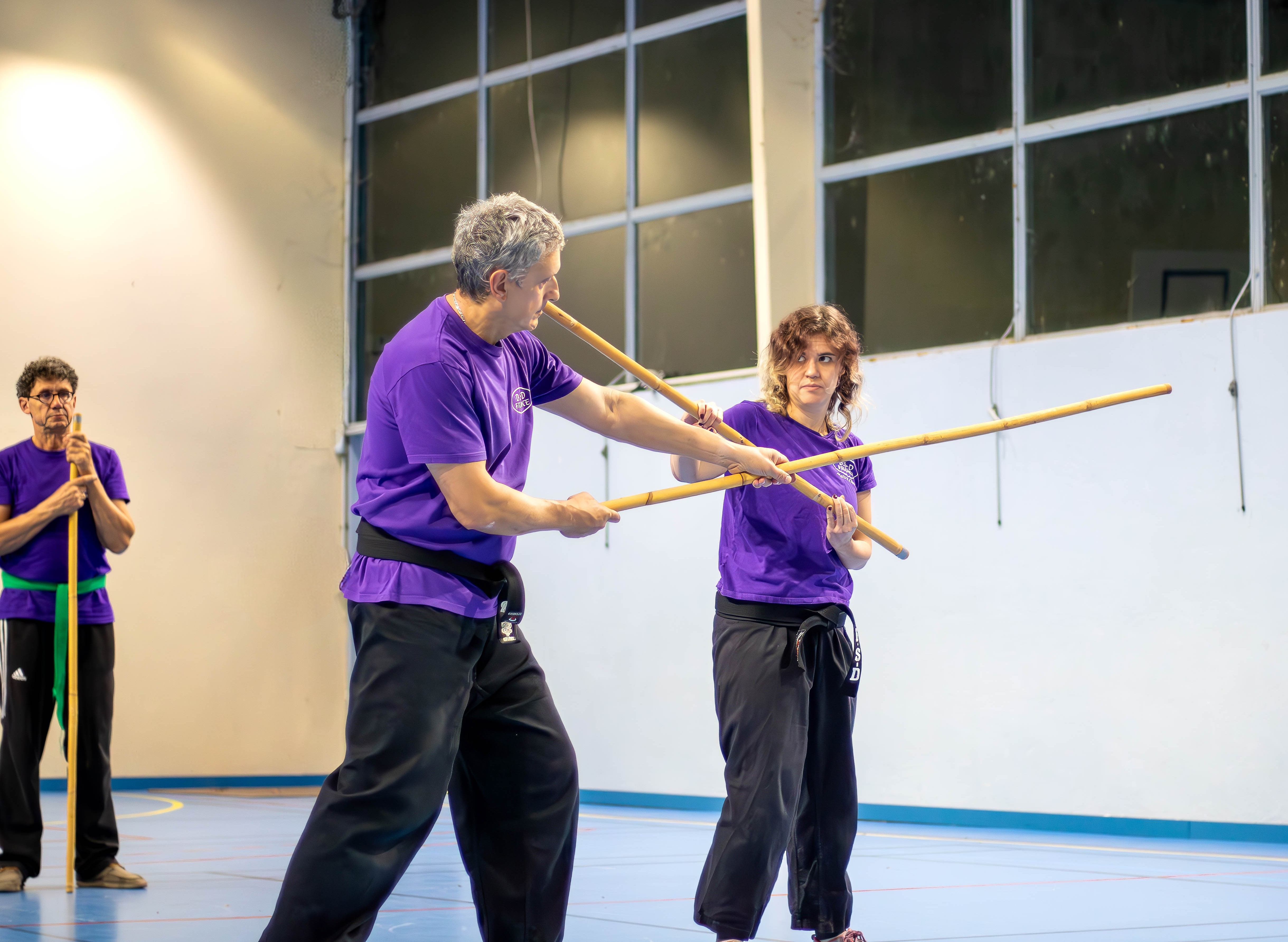 Cours de bâton de combat